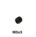 M3x3-SET-SCREW Гужон (штифт) с резьбой M3x3, с плоским концом, под шестигранник 2мм, (1шт.)